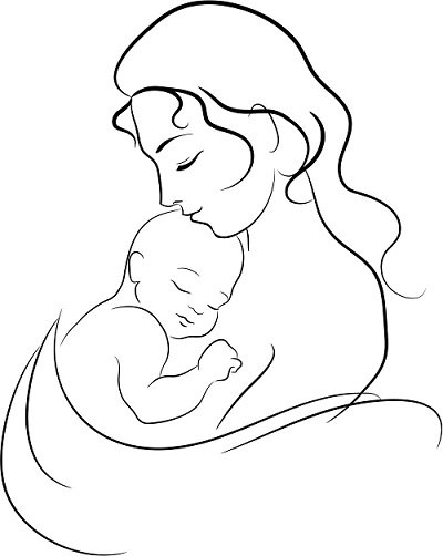 Mama and Baby Drawing